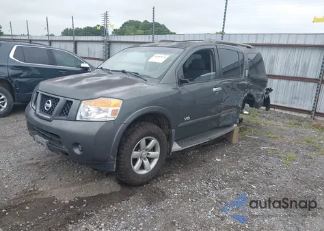 2008 Nissan Armada Se/Le from USA, damaged, VIN 5N1AA08D98N633647